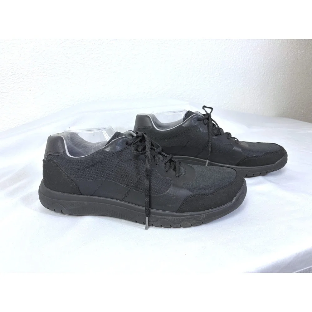 NEW Clarks Cloudsteppers Votta Edge Comfort Walking Shoes Men Size 12 Black